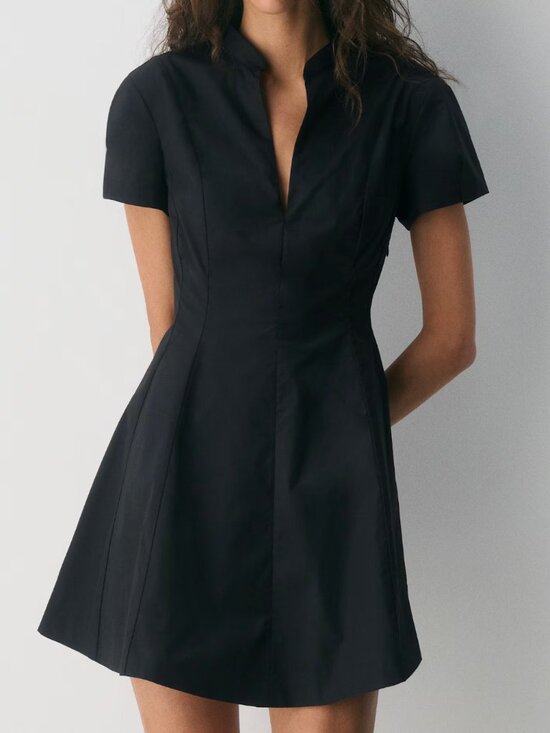 Babaton Dresses & Skirts - Aritzia Babaton Intro Poplin Dress (Size 4) in Black
